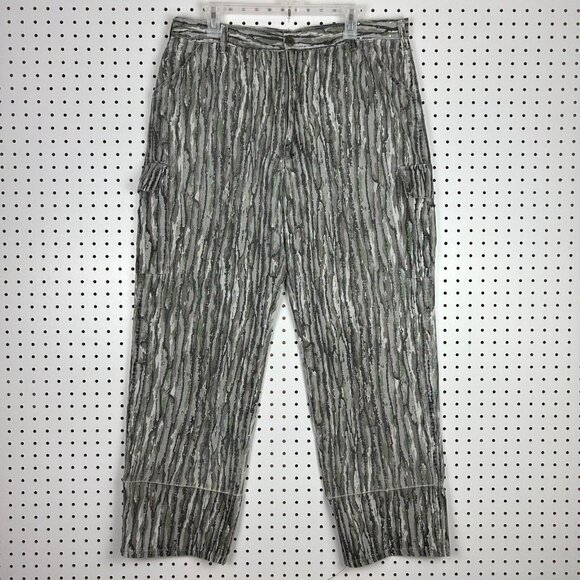 Treebark Vintage Camo Cargo Pants 36x32 Baggy Y2K 90s Hunting Camouflage Wide - Picture 4 of 5